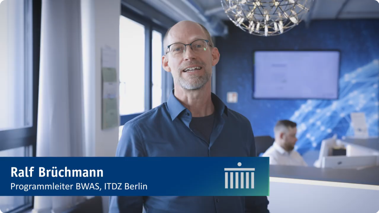 Zu sehen ist Ralf Brüchmann, der Programmleiter BWAS, ITDZ Berlin