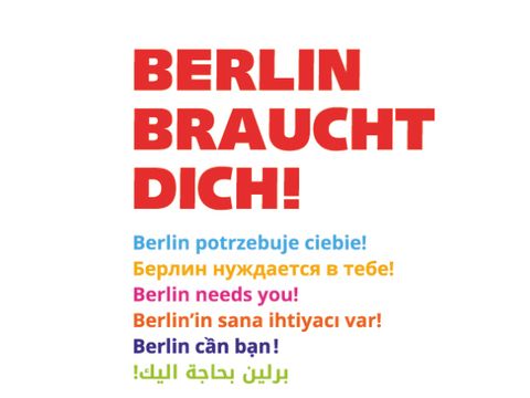 Logo von Bqn Berlin mit dem Text "Braucht Dich"