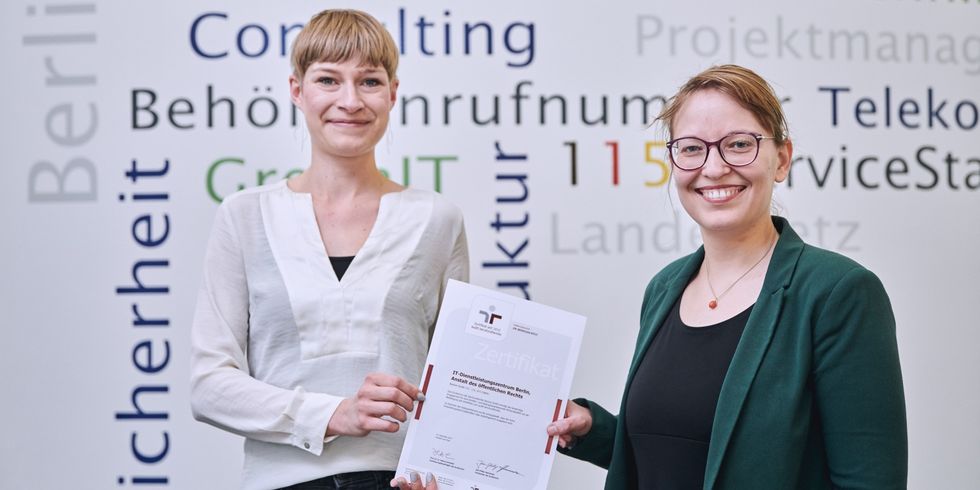 ITDZ Böttcher Zertifikatübergabe Neu