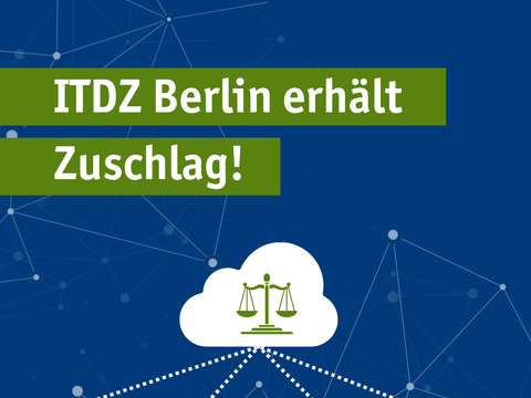 Grafik mit einer Waage, darüber Schrift: