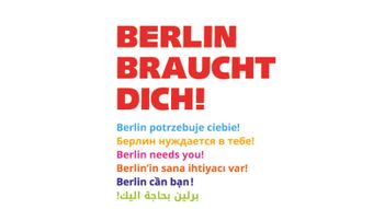 Logo von Bqn Berlin mit dem Text "Braucht Dich"